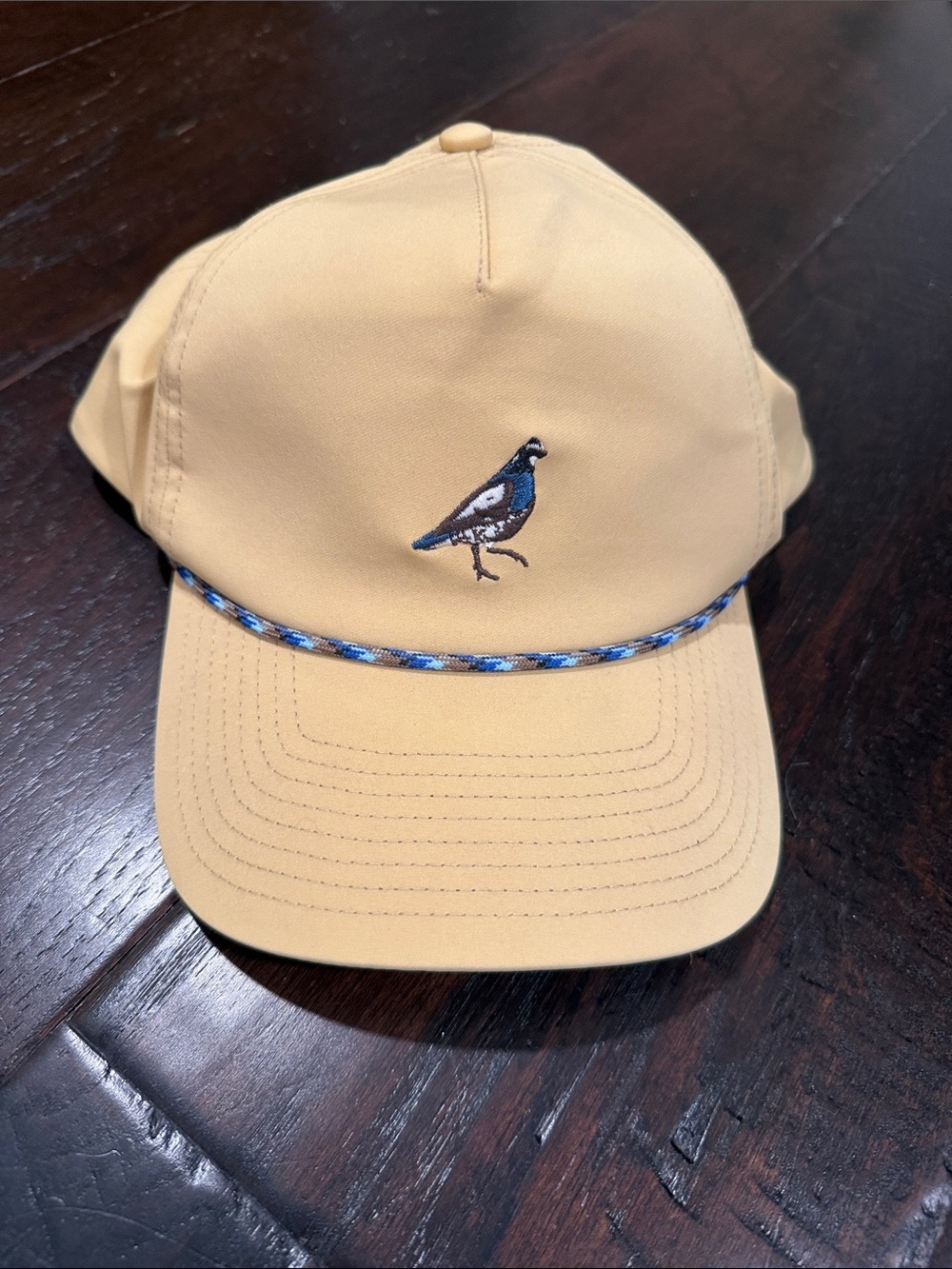 Tan Embroidered Bird Cap - Unbranded